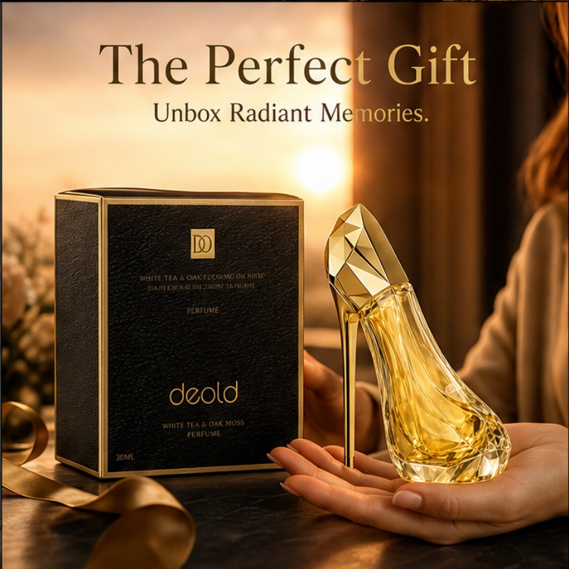Perfume Fragrance Bottle - Luxuriöses goldenes Damenparfüm in Form eines