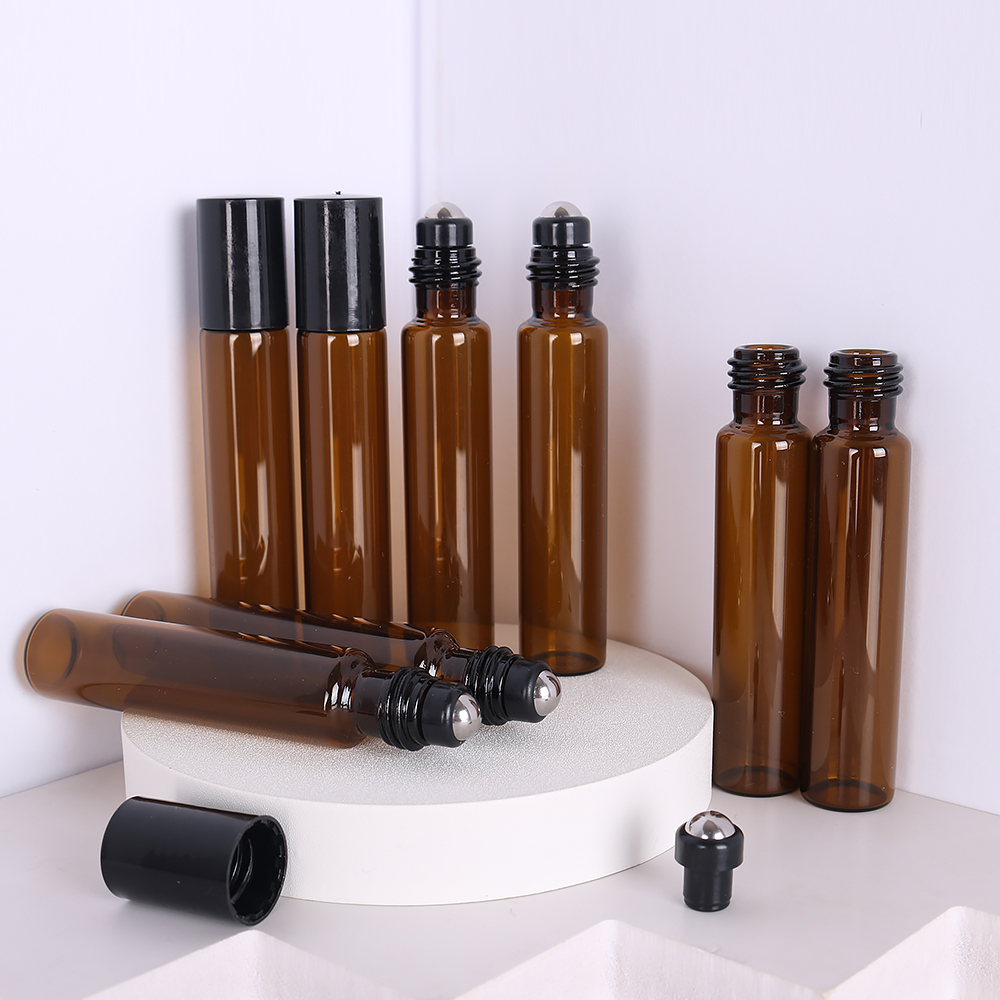 Perfume Fragrance Liquid - Günstiges 8er-Pack: 5-10ml Braune Hochwertige Glas-Rollerflaschen