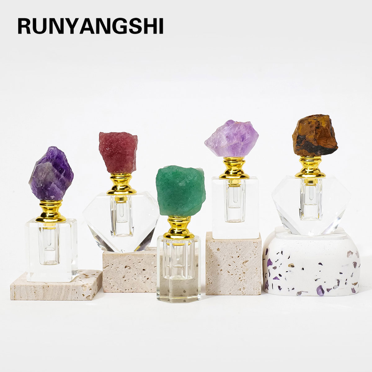 Perfume Fragrance Liquid - 1PC Natürliche Amethyst Kristall Cluster Heilstein