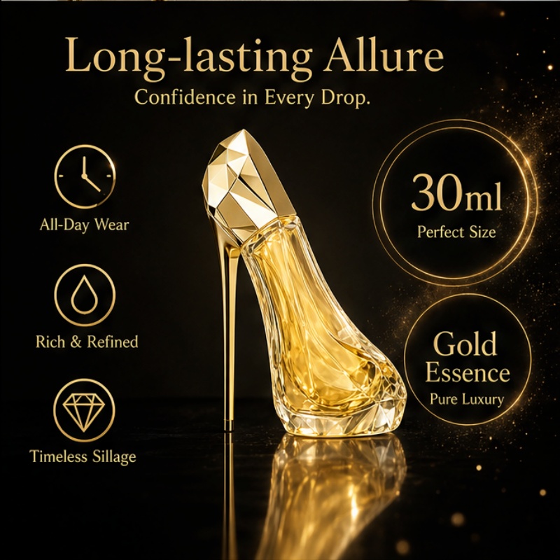 Luxuriöses goldenes Damenparfü – Perfume Fragrance Bottle Bewertung und Preis