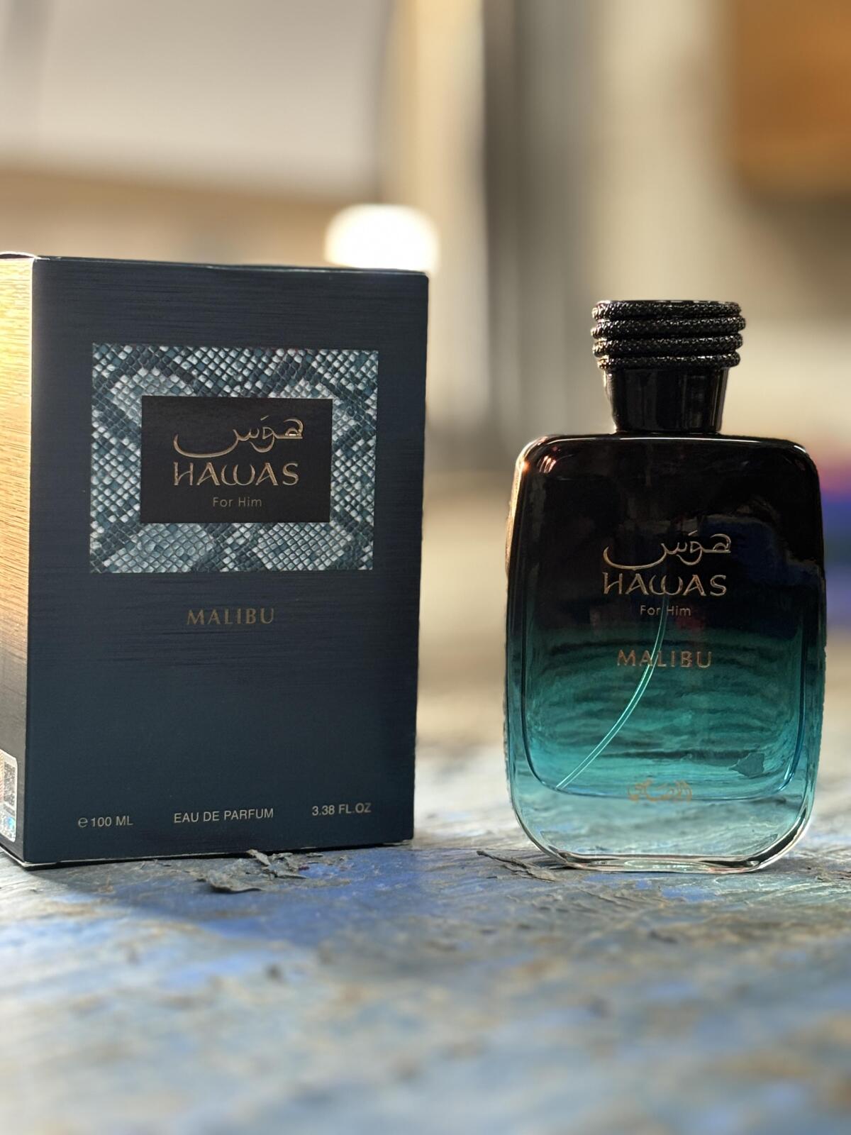Rasasi Hawas Malibu For Him ED – Perfume Fragrance Bottle Bewertung und Preis