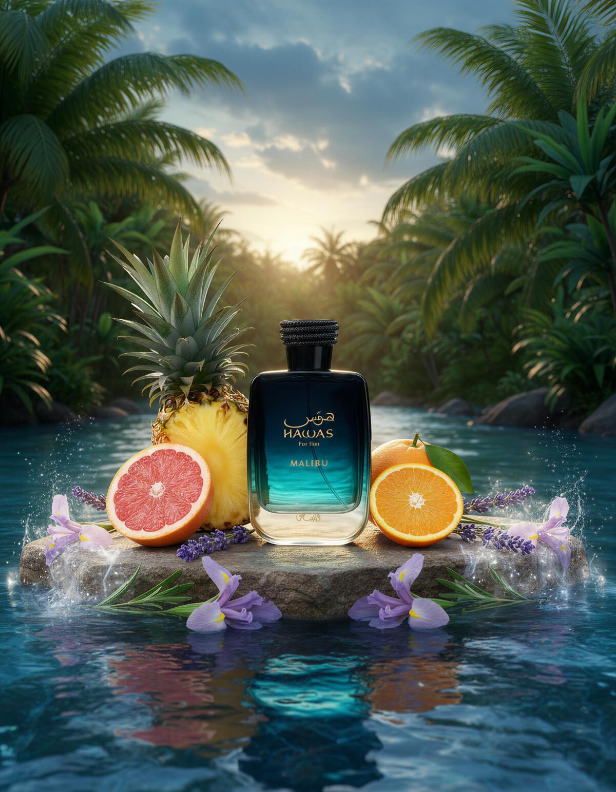 Rasasi Hawas Malibu For Him ED – Perfume Fragrance Bottle Bewertung und Preis