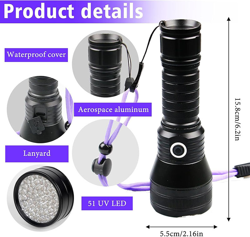 TOPCOM 51LED UV-Taschenlampe,  – Amber Musk Oil Bewertung und Preis